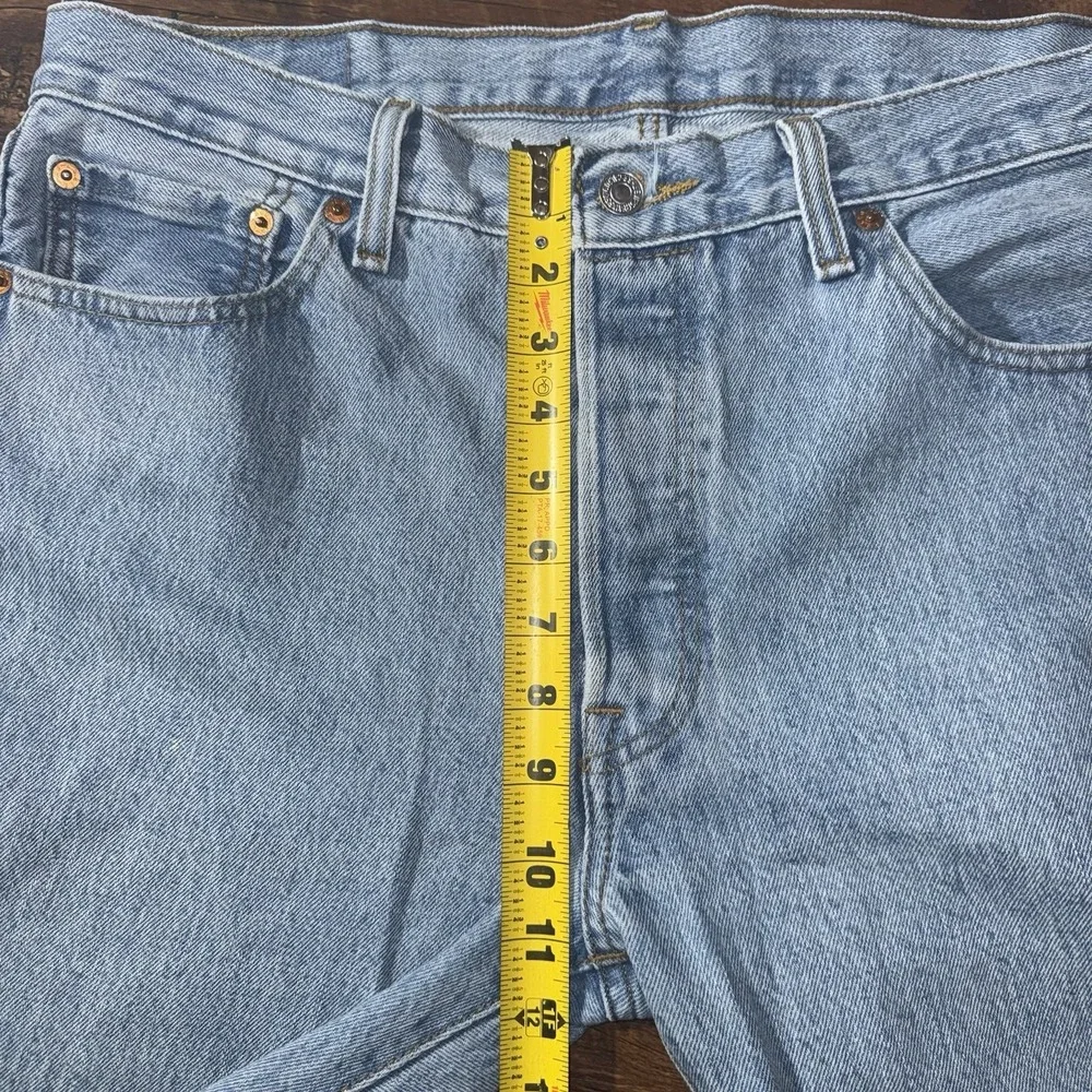 Levi's 501 Button Fly Straight Leg Blue Jeans Men's 34x34